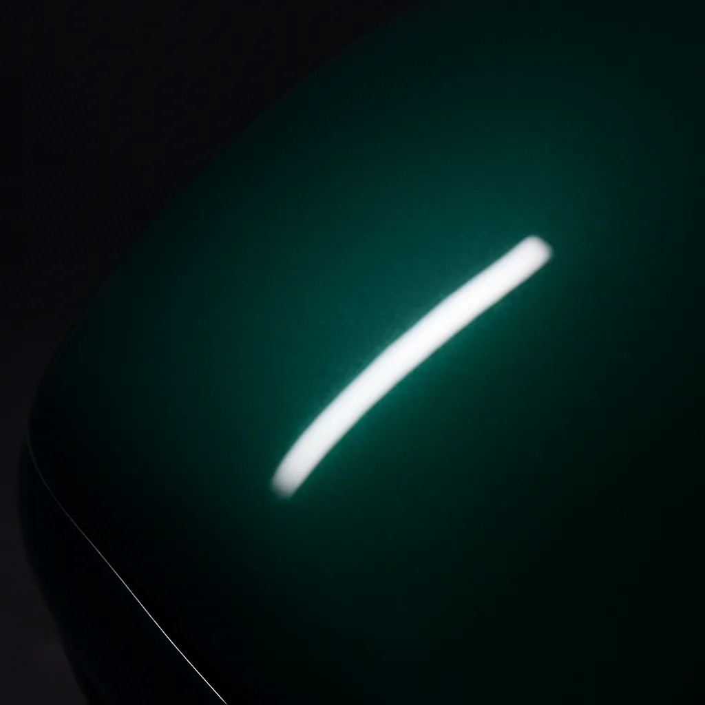 After paint correction — clear reflective paint surface, all swirl marks removed