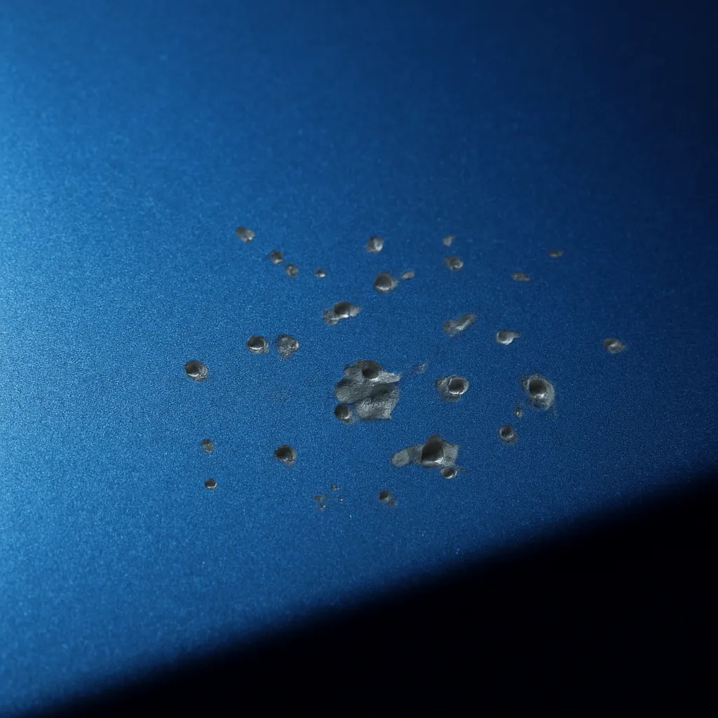 Before PPF — unprotected front bumper and hood leading edge