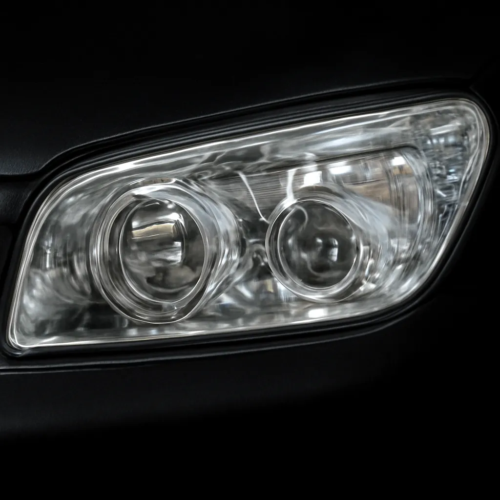 After headlight restoration — clear restored lens